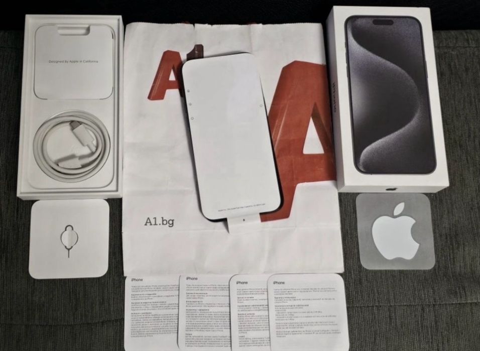 256GB iPhone 15 Pro Max A1 Гаранция 2025г. Black Titanium | Черен