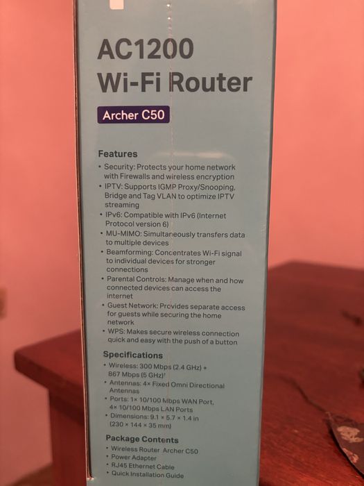 Рутер tp-link AC1200 Dual Band - нов