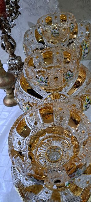 Чехословакия оргинал богема хрусталь 11 штук новый