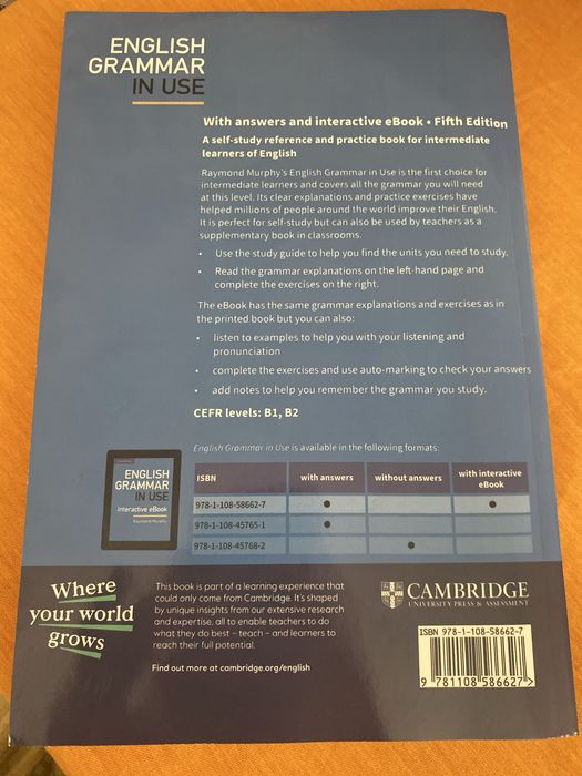 Raymond Murphy – English Grammar in Use (blue book)