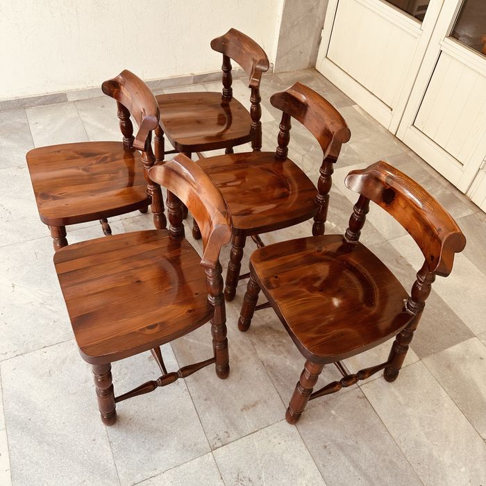 Масивни италиански дървени столове – Rustic / Country стил