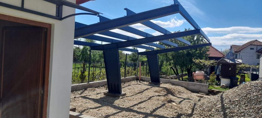 Carport auto metalic