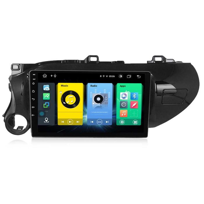 Navigatie Android 11 Toyora Hilux 2016  1/8 Gb Waze CarPlay Bt GPS