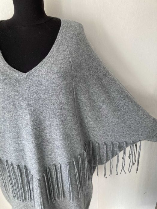 Fluffy Ears 100% Cashmere кашмирено пончо пуловер кашмир 46 / 48