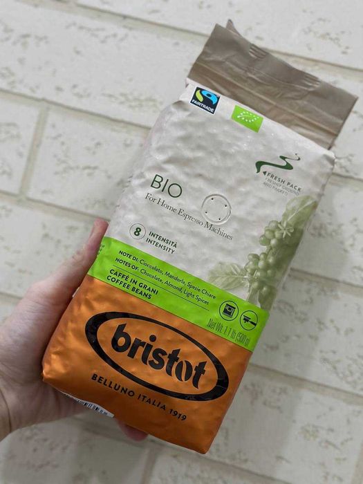 Зерновой и молотый кофе Bristot из Италии. Оптом и в розницу.