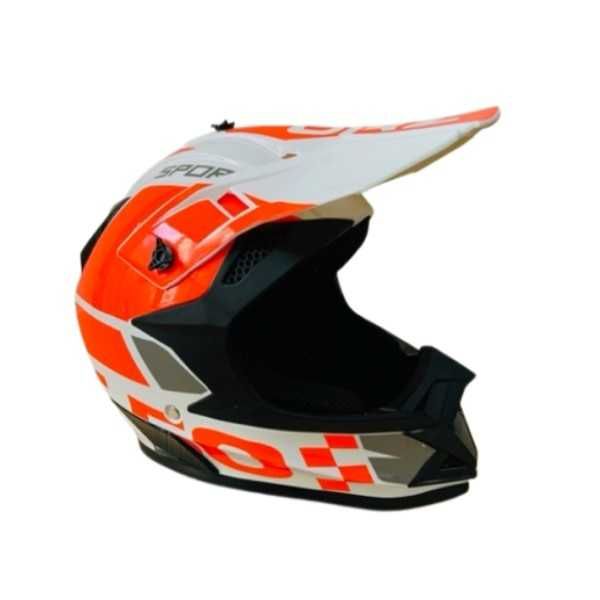 Кросова каска, За мотор, Атв, Велосипед, S, M и L размер, Бял