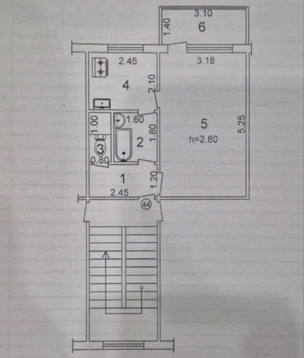 Продаю 1/2/4,34м2. массив Феруза, ор-р Сагдиана маркет ! Ипотека есть