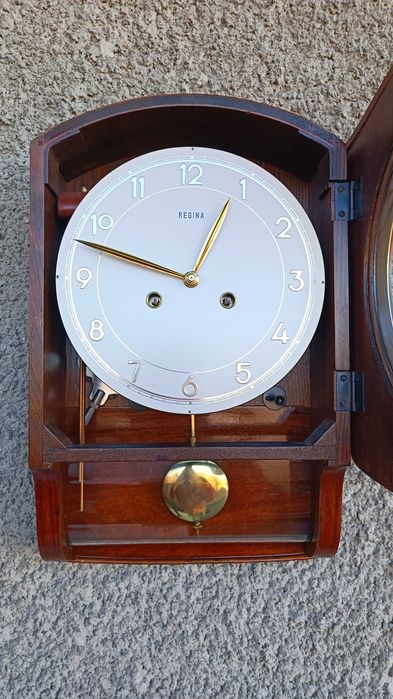 Стар стенен часовник - REGINA - Germany - Антика - 1960"