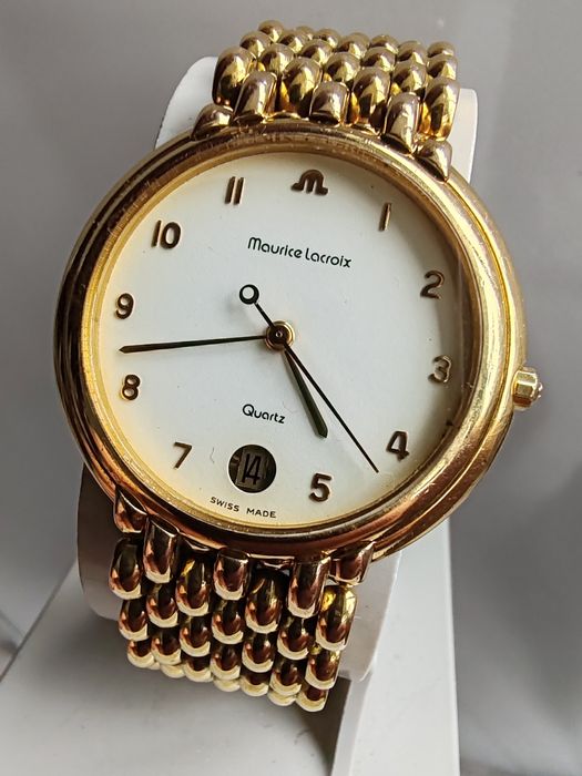 Ceas Maurice Lacroix Placat cu aur 32,5 mm Quartz Dama ETA 7 rubine
