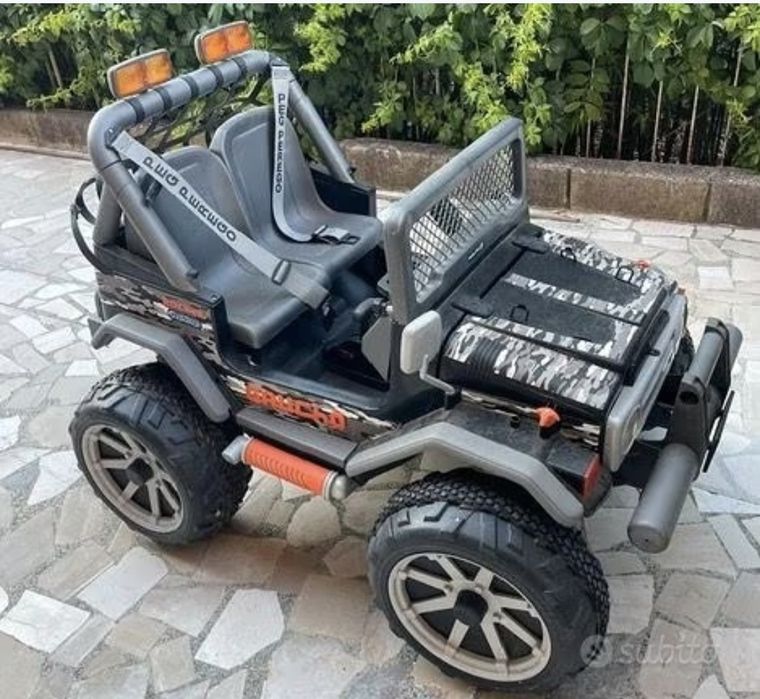 Maşinuță electrică Peg Perego Gaucho Rock'in - 2 locuri, camuflaj nouă