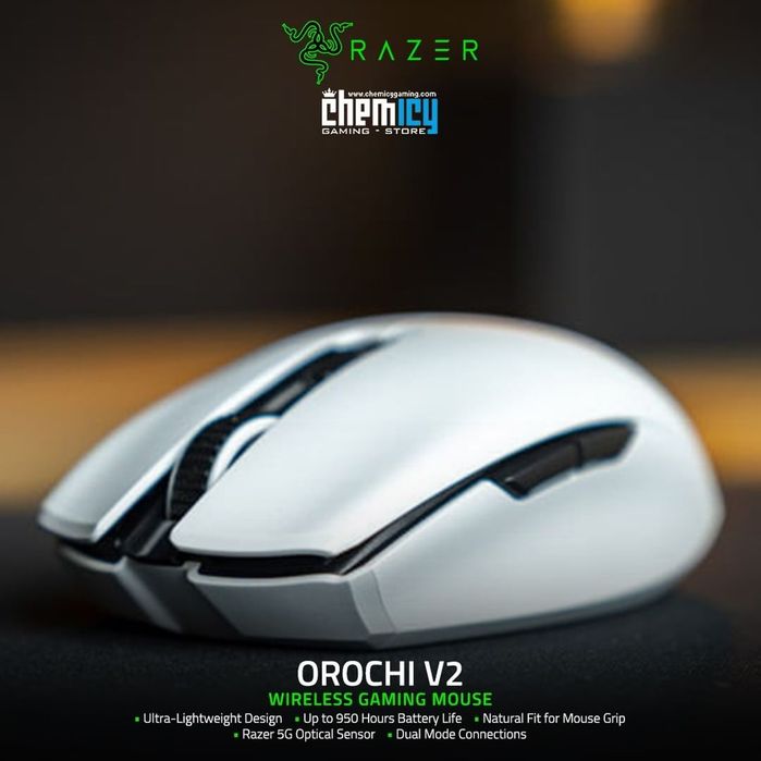 Razer orochi V2 /вес 60г,DPI 18K/мышка/мышь в чёрном и белом ц