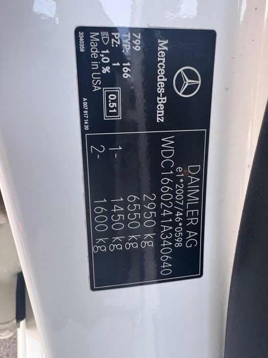 MERCEDES-BENZ ML 350 Bluetech 2014 Alb  Perlat Impecabil
