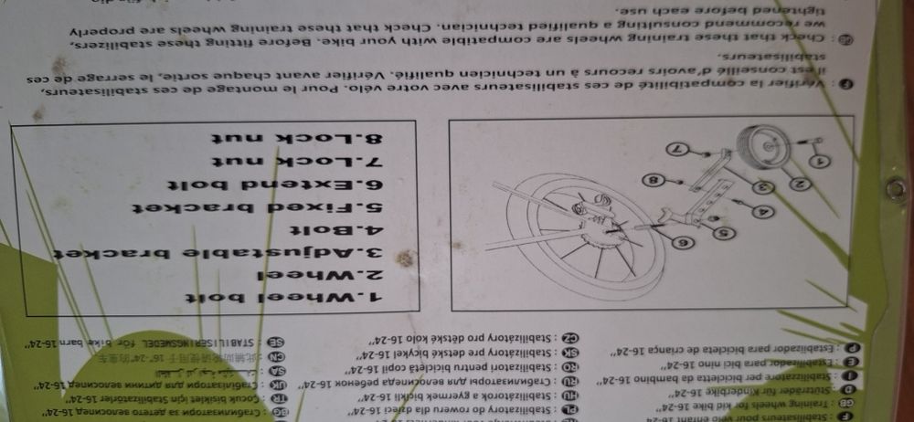 Roti ajutătoare bicicleta