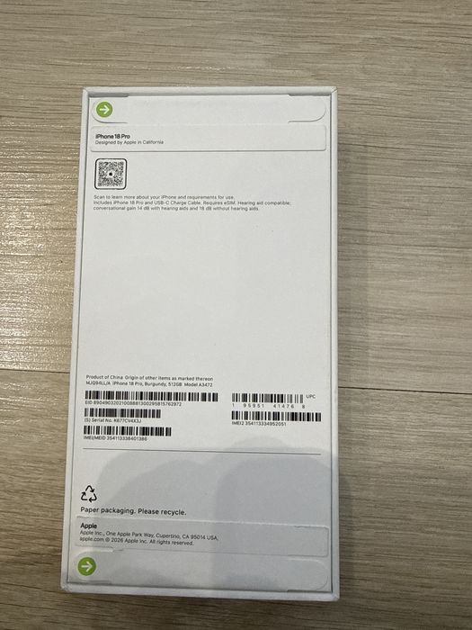 Продам айфон 18 про, 512 гб