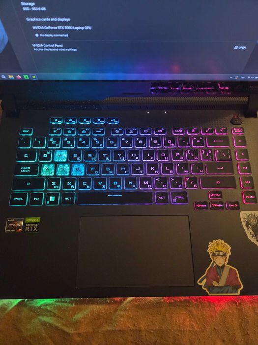 SUS ROG Strix G15 | R7 6800H | RTX 3060 140W | 40GB RAM