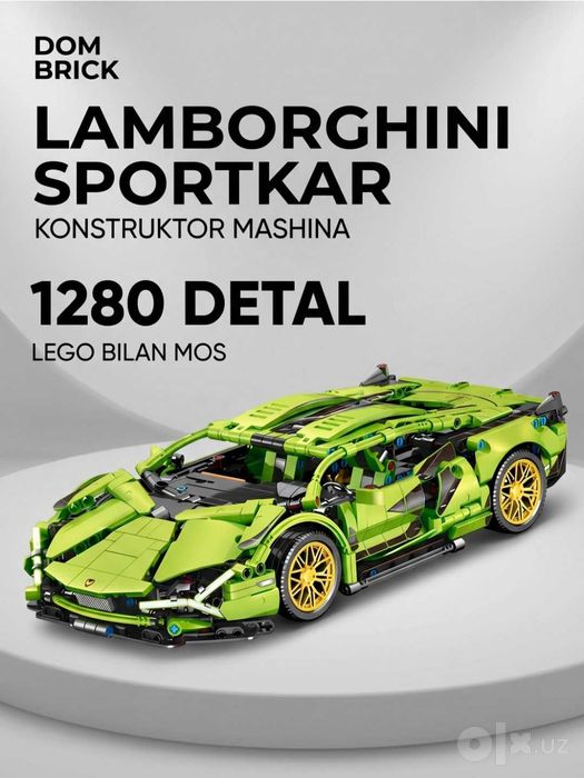 Konstruktor avtomobillar to'plami DOM BRICKS sport karlar
