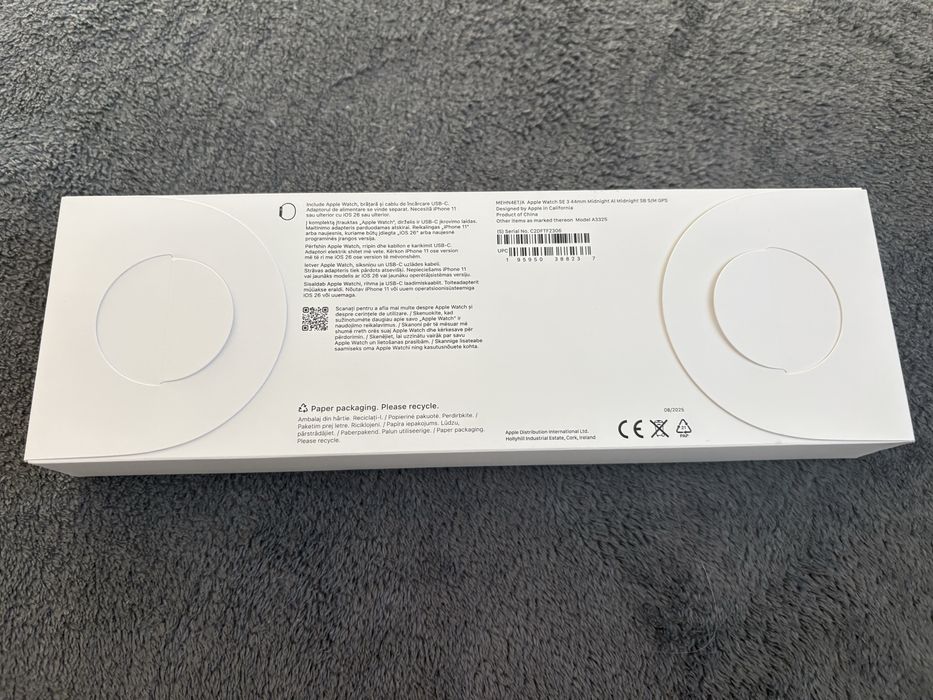 Vând Apple Watch SE 3, 44mm, Midnight