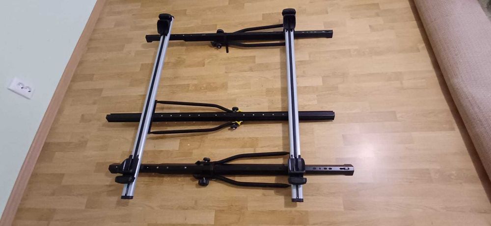 Bare transversale portbagaj universale și 3 suporti de biciclete