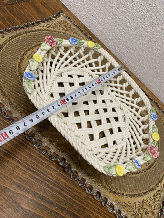 Италианска мрежеста фруктиера от порцелан