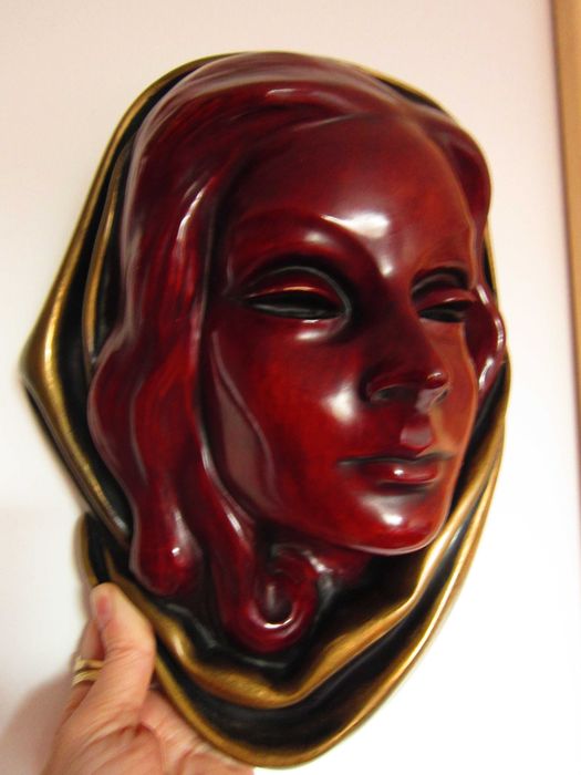cadou rar Maria Madonna , Achatit handmade Hans Schirmer 1960