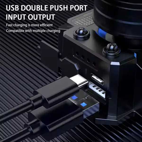 Водоустойчив челник с XHP50 диод, сензорно управление и COB светлина