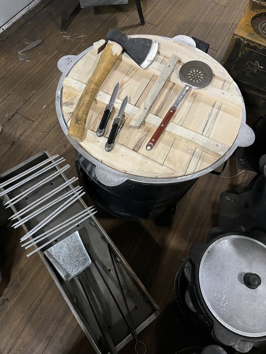 Акция! Қазан,ошақ,мангал,балта,пышақ