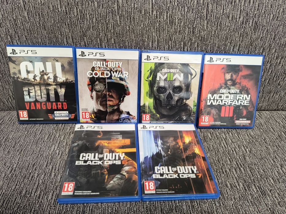 Call of Duty Vanguard,Cold War, Modern Warfare 2,3, Black Ops 6,7 PS5
