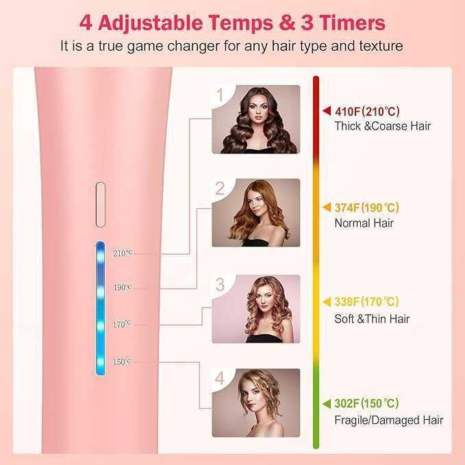 Автоматична маша за коса, за къдрене Beach Waves с йонен барабан