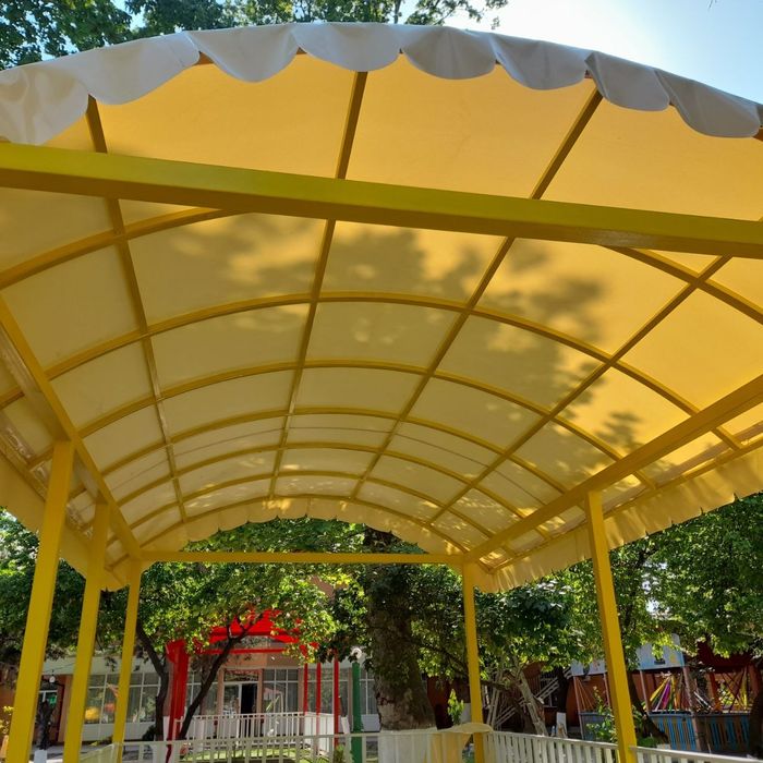 Тент, баннер  Соя сетка установка