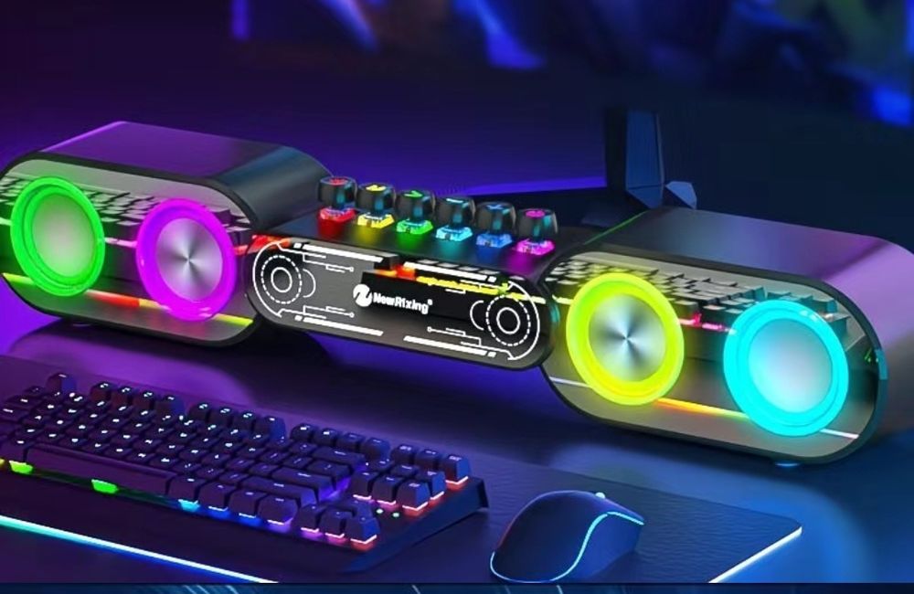 Блютуз колонка, RGB компьютерные колонки