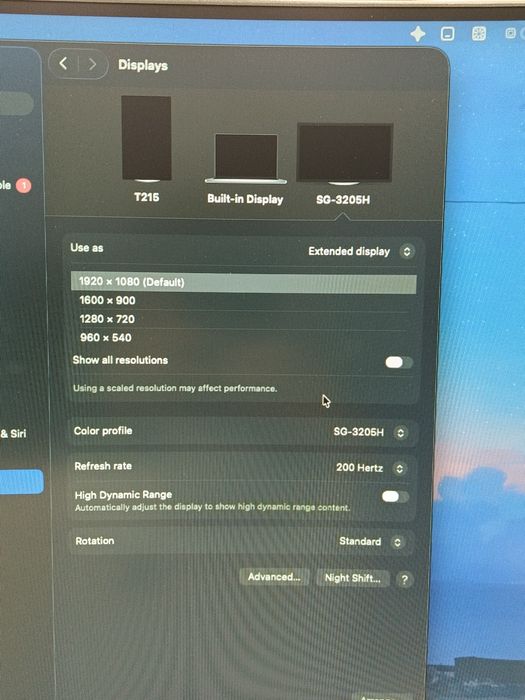 Gaming monitor 32" inch, curved, 240 Hz