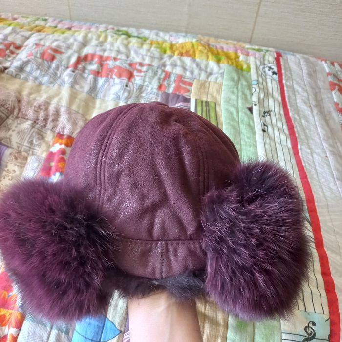 Шапка песец натуральный