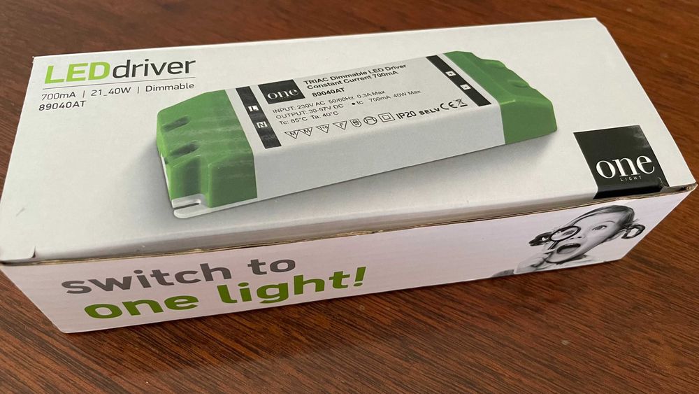 One Light 89040AT - Димируем LED драйвер, 700mA, 21-40W
