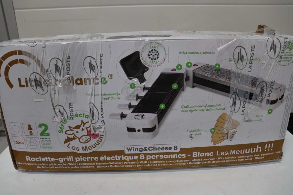 Раклет грил LITTLE BALANCE 8502 Wing&Cheese Duo 1200W, 8 души
