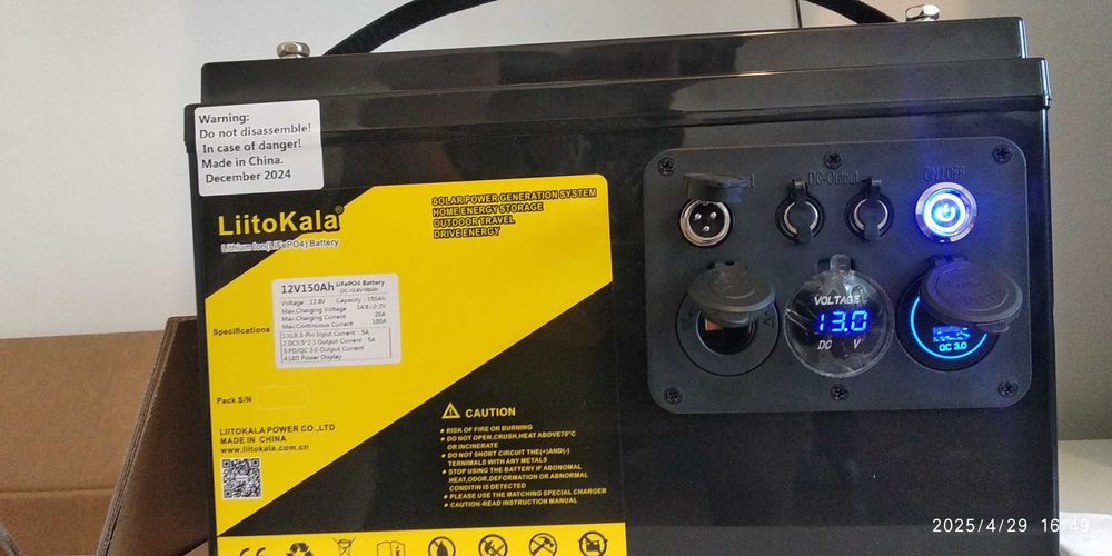 Power Station/BATERIE LiFePO4 12V 150A=NU IA FOC/Charger+mufa Anderson