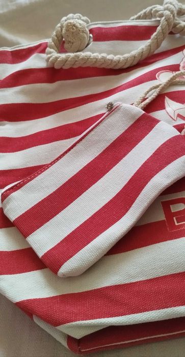 Голяма текстилна чанта с портмоне