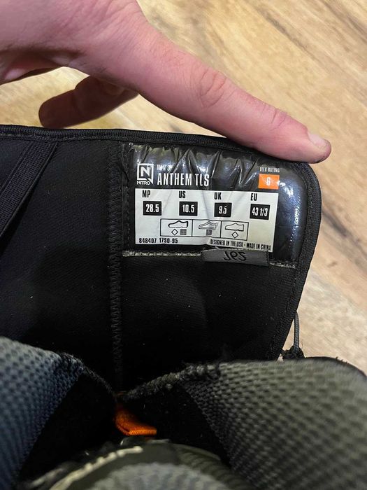 boots nitro anthem tls mondo 28,5 europa 43 1/3