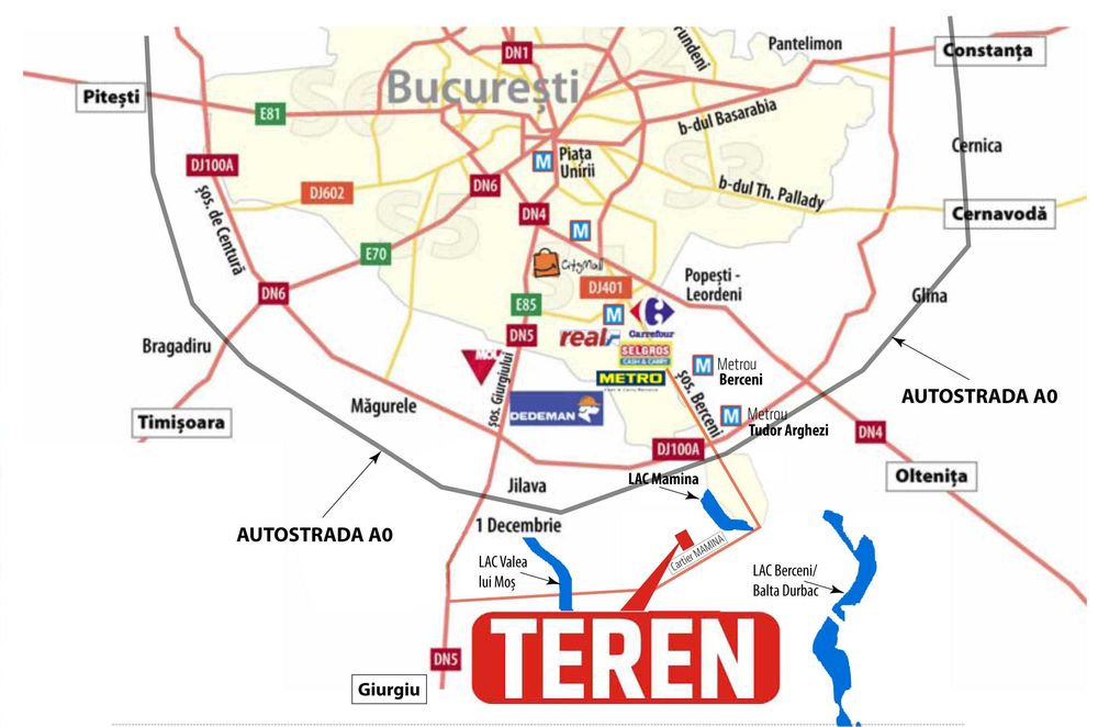 Vand Teren Intravilan 548 mp comuna Berceni Mamina. Direct PROPRIETAR