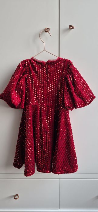 Rochie fetita rosie marime 2-3 ani