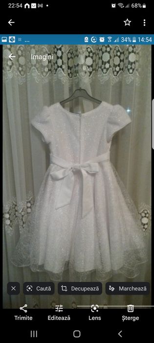 Rochie alba                        .