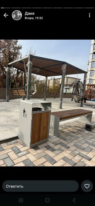 Скамейки скамейки урны