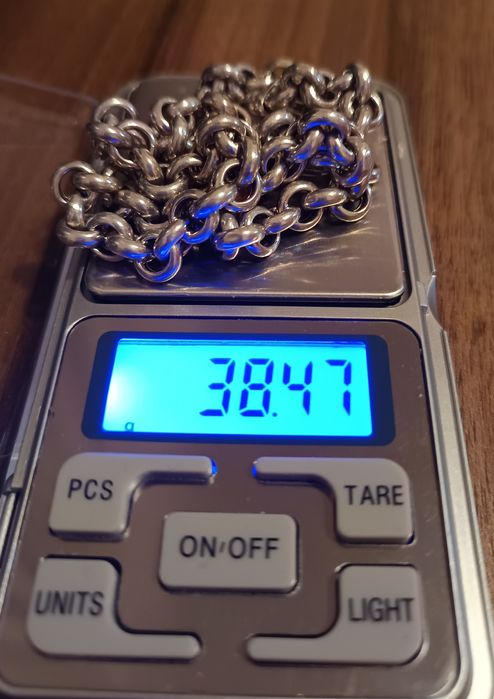Сребърен синджир-38 гр!