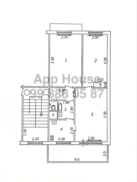 3 Комнаты 3/2/5 Лисунова 4, два балкона, Кадышева, Авиасозлар 4