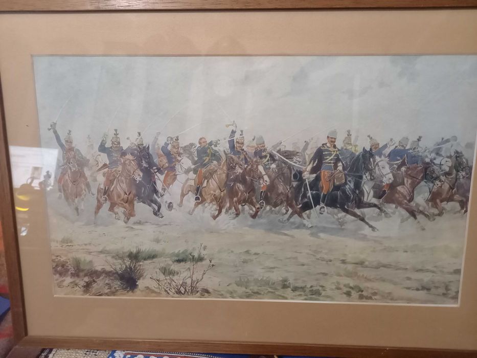 ludwig koch husari atac litografie