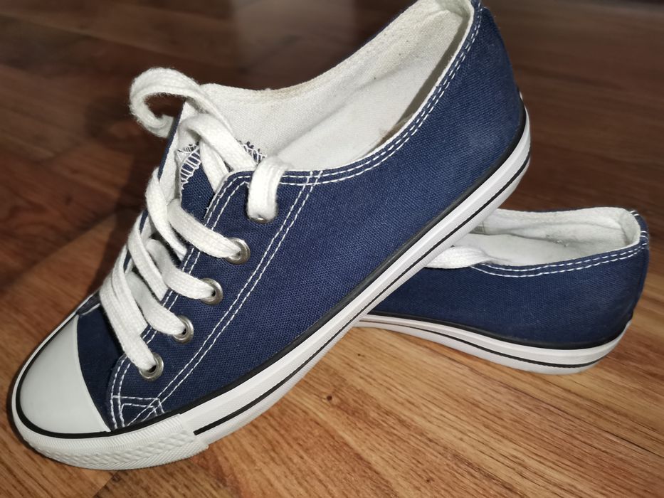 Teniși fete  pânză bleumarin