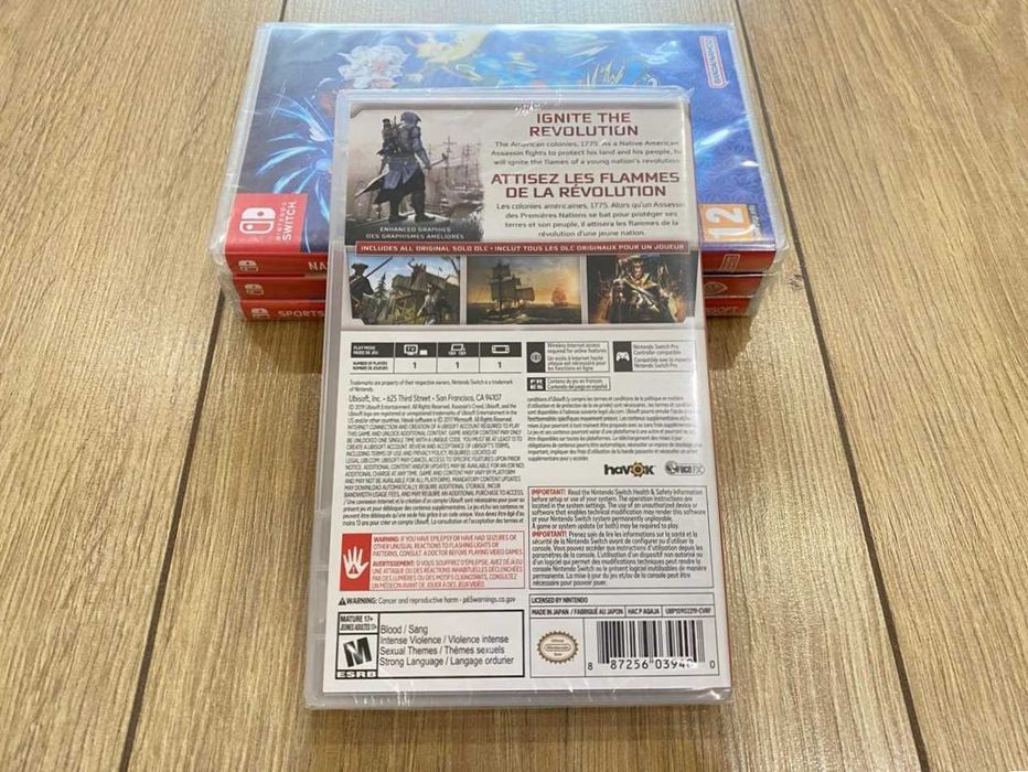 Новый Assassin's Creed 3+Liberation Remastered Nintendo Switch/Нинтенд