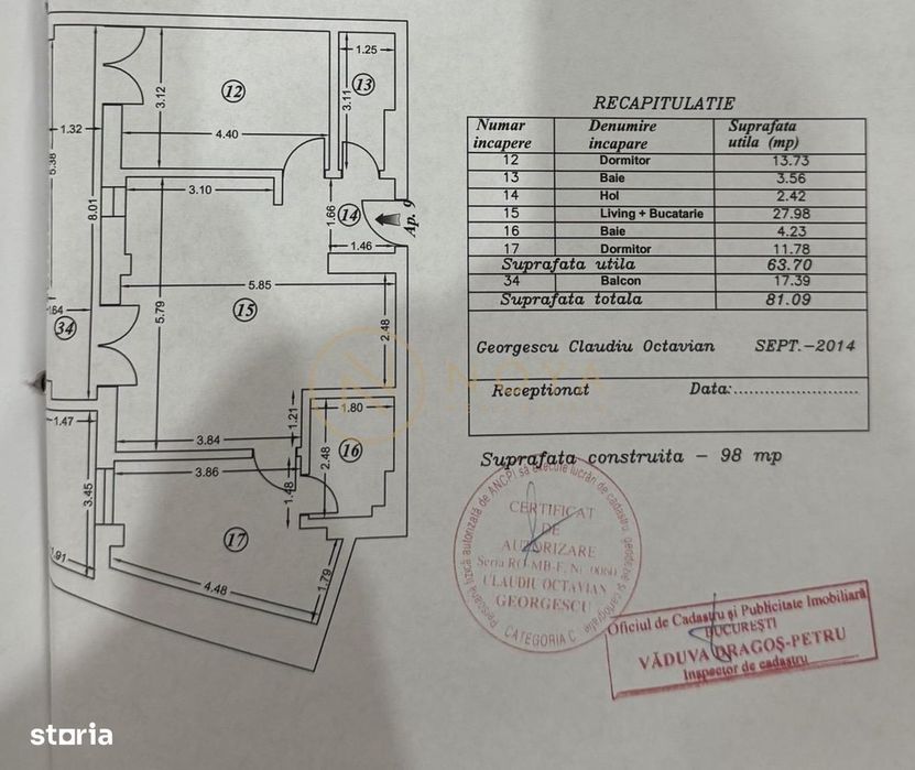 Vanzare apartament de 3 camere in zona Decebal Uptown Residence