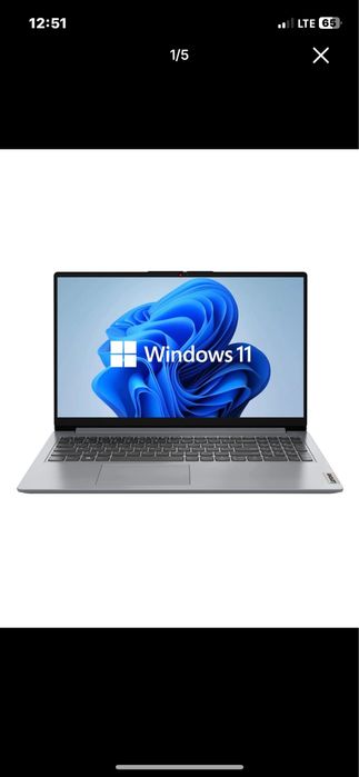 Lenovo idepad 1 15IGL 7 intel cleron n 4020 /DDR 4 gb/ SSD 256gb/ 15.6