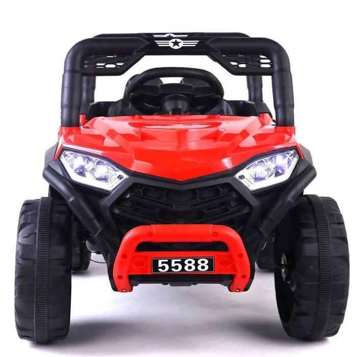 Masinuta electrica pentru copii Nichiduta 12V Off Road Race Red cu telecomanda 2.4G,faruri cu lumini LED, sunete,muzica