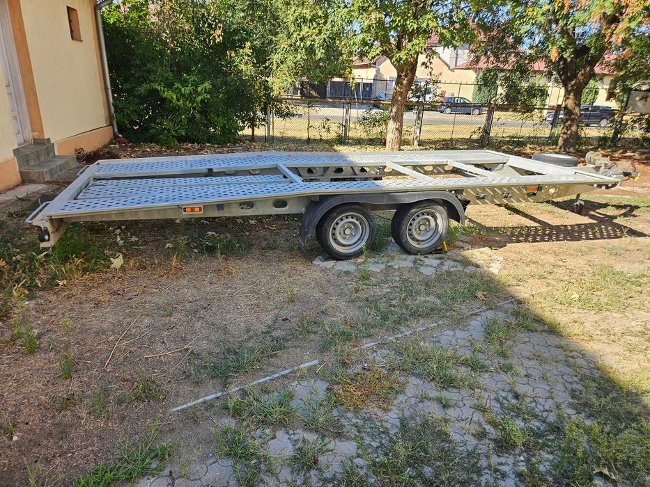 Trailer Gala an 2024 5m utili 2700kg înmatriculat Romania folosit foarte putin;